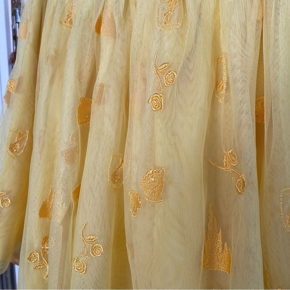 Hanna Andersson X Disney Princess Repunzel Embroidered Yellow Tulle Skirt 10 - Picture 7 of 9